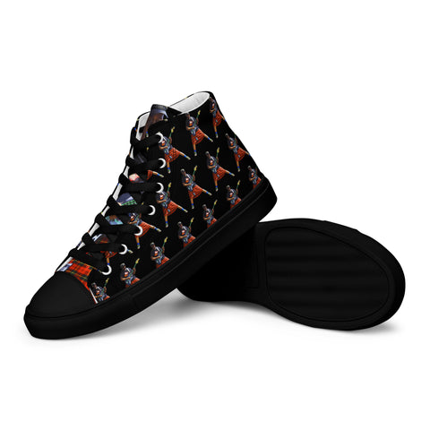 Custom Anthony "KILT" Geathers Men’s high top canvas shoes