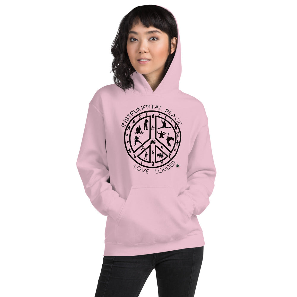INSTRUMENTAL PEACE...LOVE LOUDER Unisex Hoodie