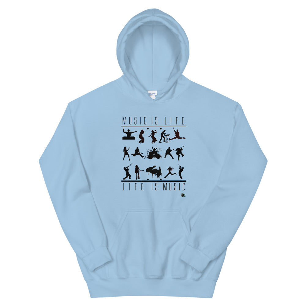 MUSIC IS LIFE-LIFE IS MUSIC Unisex Hoodie