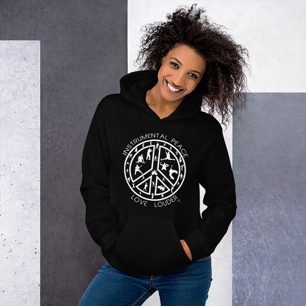 INSTRUMENTAL PEACE...LOVE LOUDER Unisex Hoodie