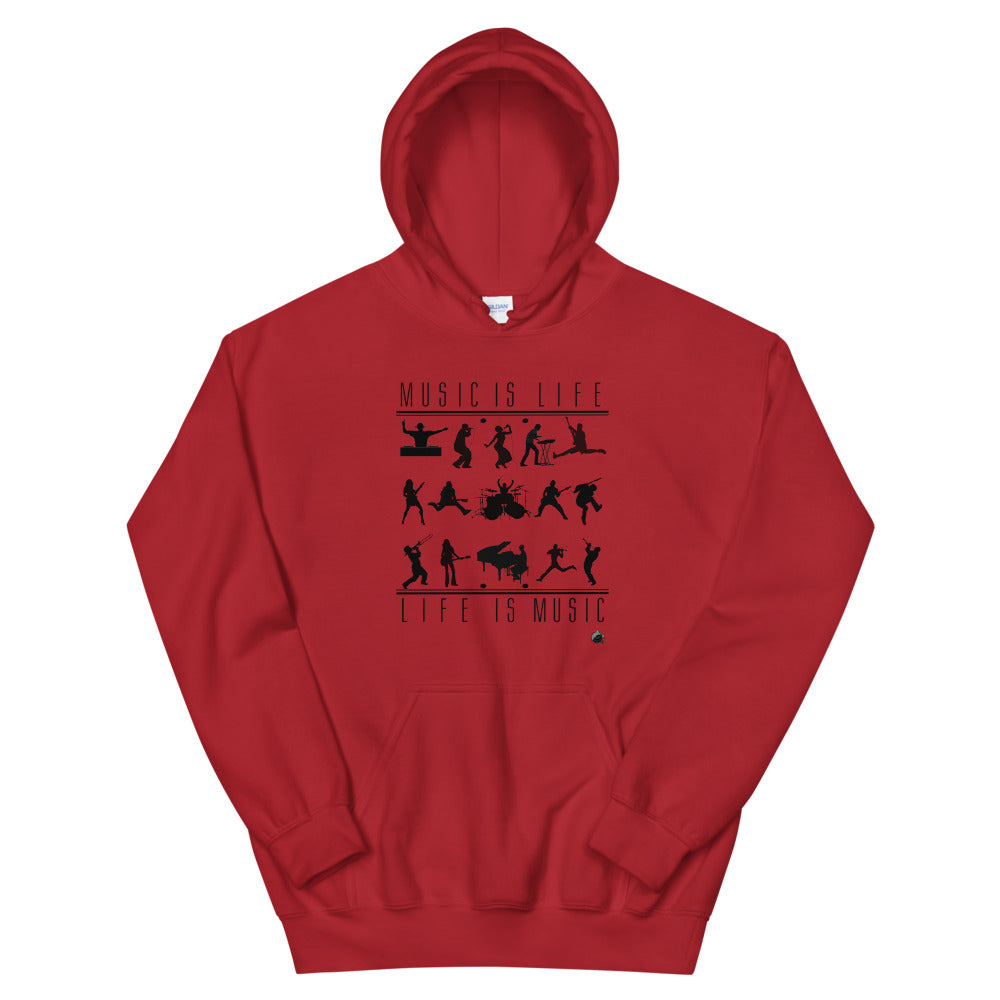 MUSIC IS LIFE-LIFE IS MUSIC Unisex Hoodie