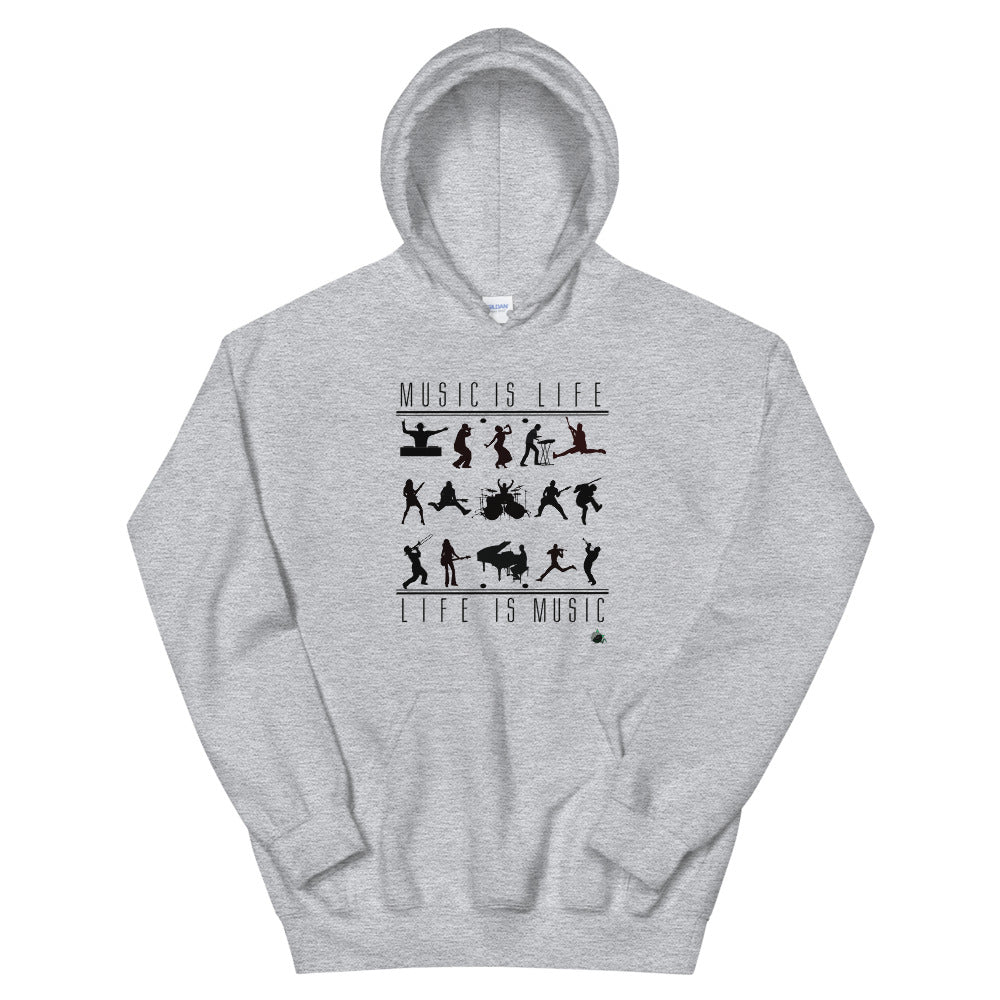 MUSIC IS LIFE-LIFE IS MUSIC Unisex Hoodie