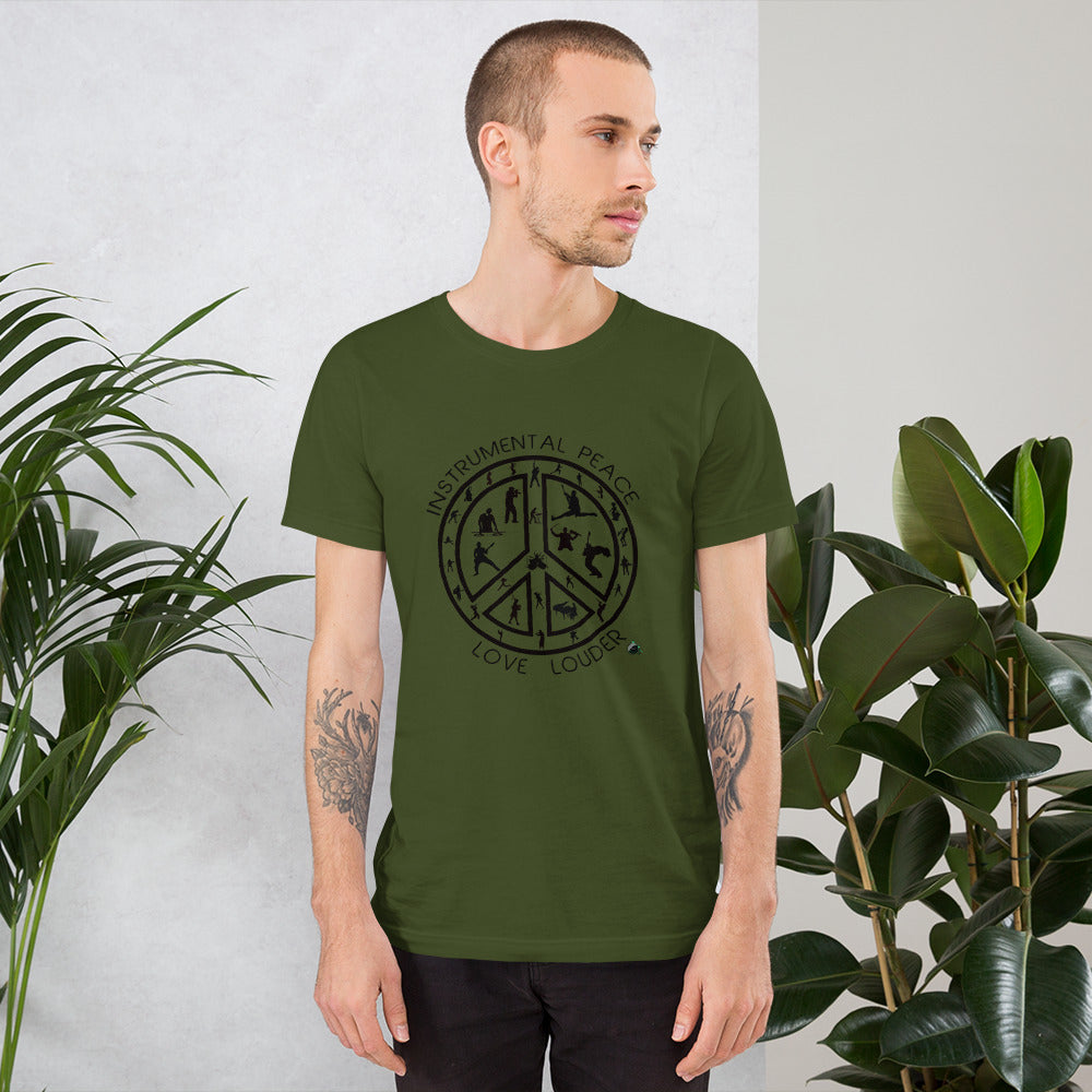 INSTRUMENTAL PEACE...LOVE LOUDER Short-Sleeve Unisex T-Shirt