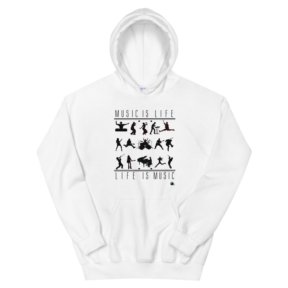 MUSIC IS LIFE-LIFE IS MUSIC Unisex Hoodie