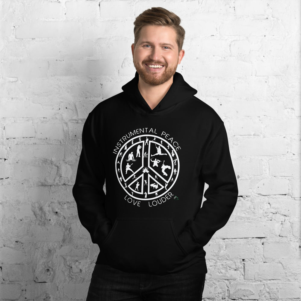 INSTRUMENTAL PEACE...LOVE LOUDER Unisex Hoodie