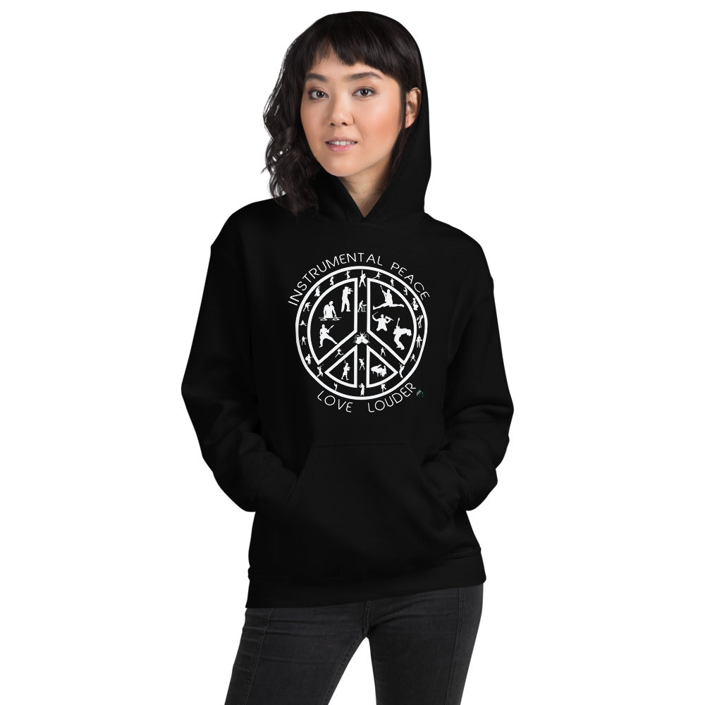 INSTRUMENTAL PEACE...LOVE LOUDER Unisex Hoodie