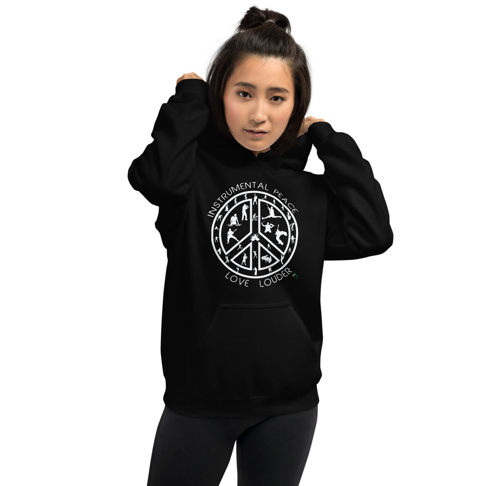 INSTRUMENTAL PEACE...LOVE LOUDER Unisex Hoodie