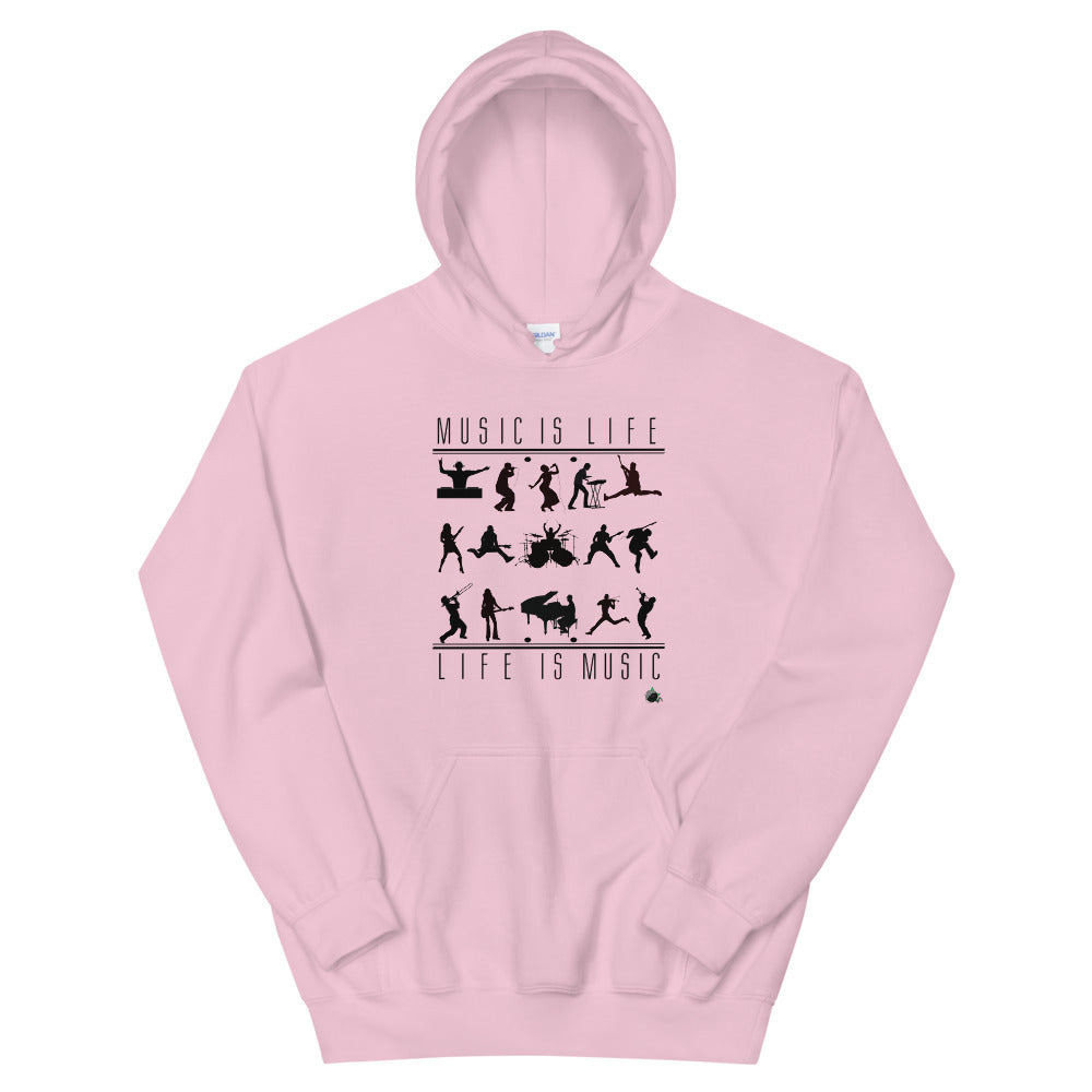 MUSIC IS LIFE-LIFE IS MUSIC Unisex Hoodie