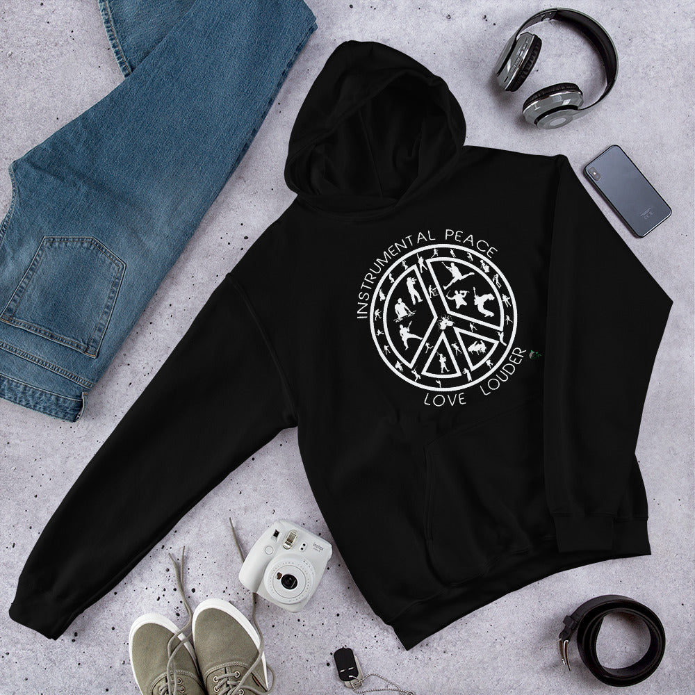 INSTRUMENTAL PEACE...LOVE LOUDER Unisex Hoodie