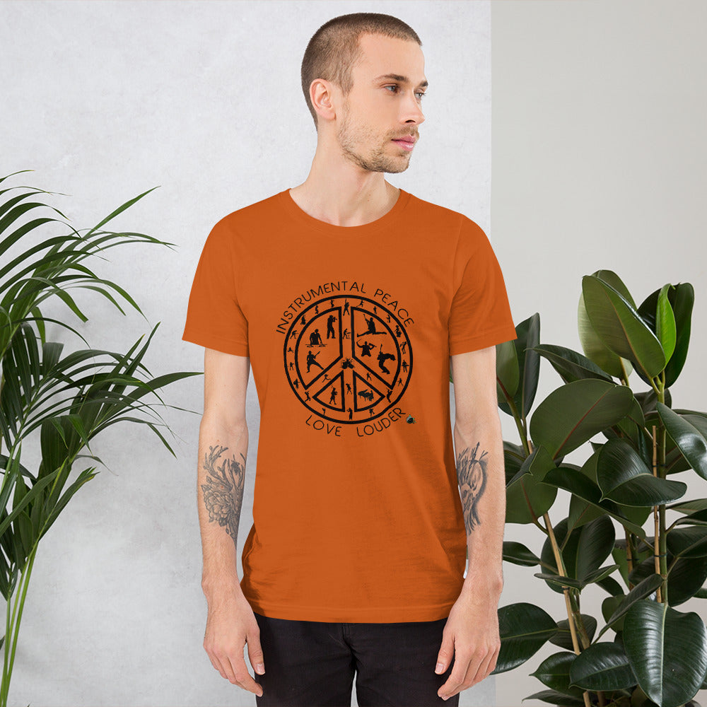 INSTRUMENTAL PEACE...LOVE LOUDER Short-Sleeve Unisex T-Shirt