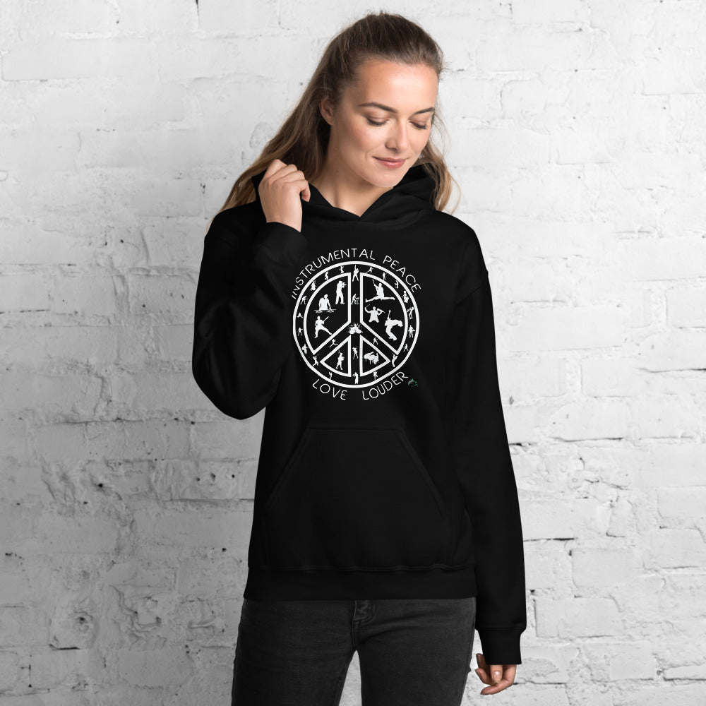 INSTRUMENTAL PEACE...LOVE LOUDER Unisex Hoodie