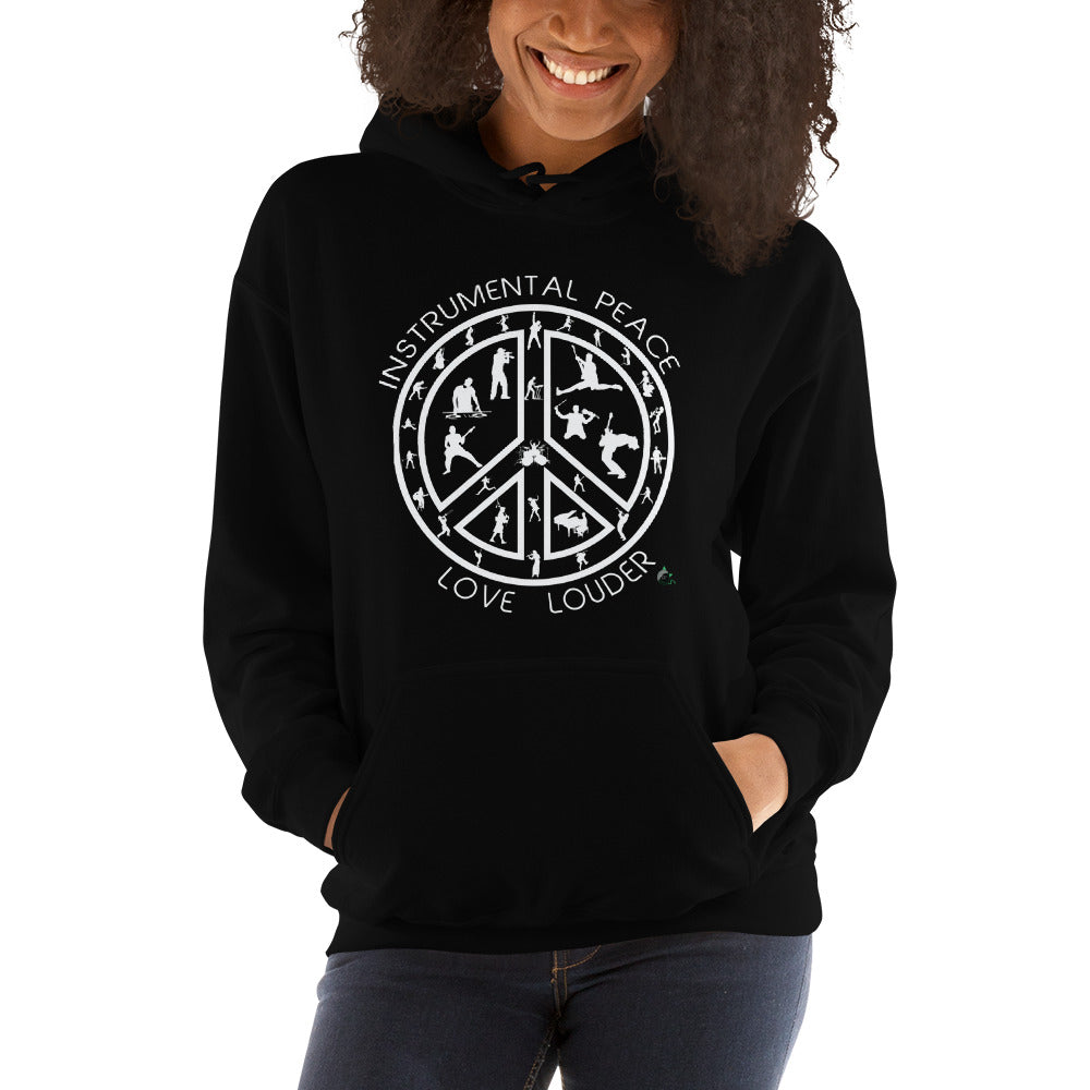 INSTRUMENTAL PEACE...LOVE LOUDER Unisex Hoodie