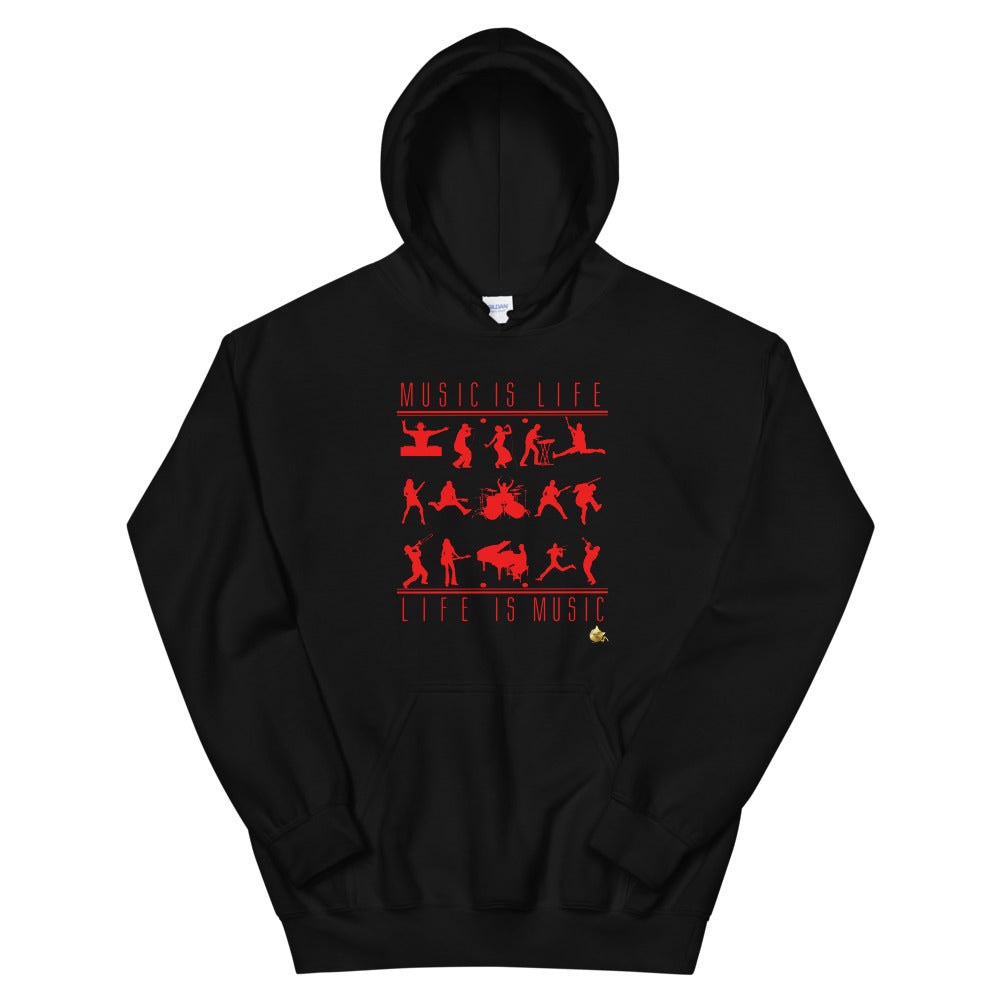 MUSIC IS LIFE-LIFE IS MUSIC Unisex Hoodie